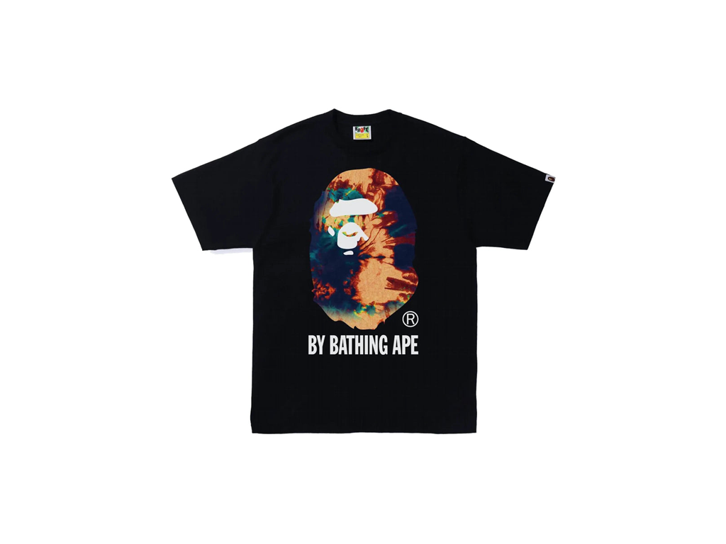 BAPE Tie Dye By Bathing Ape Tee Black/Navy-BAPE-pikastore.cz