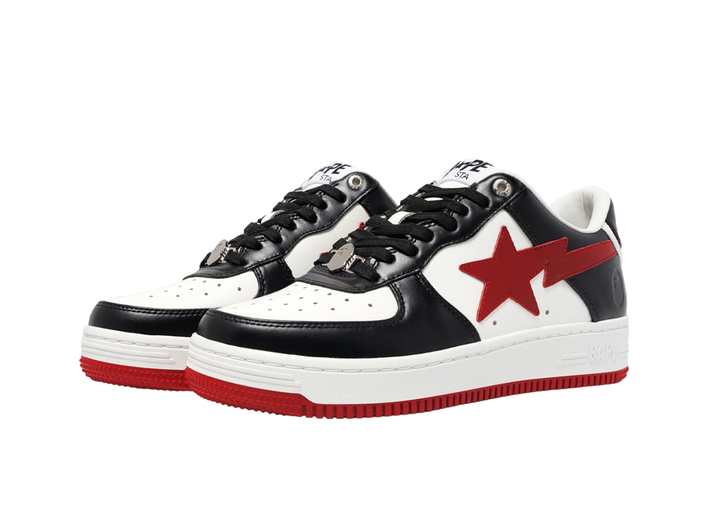 Bape A Bathing Ape Bape Sta 3 M2 White Black Red-Bape-pikastore.cz
