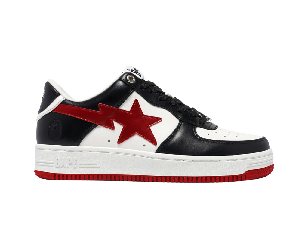 Bape A Bathing Ape Bape Sta 3 M2 White Black Red-Bape-pikastore.cz