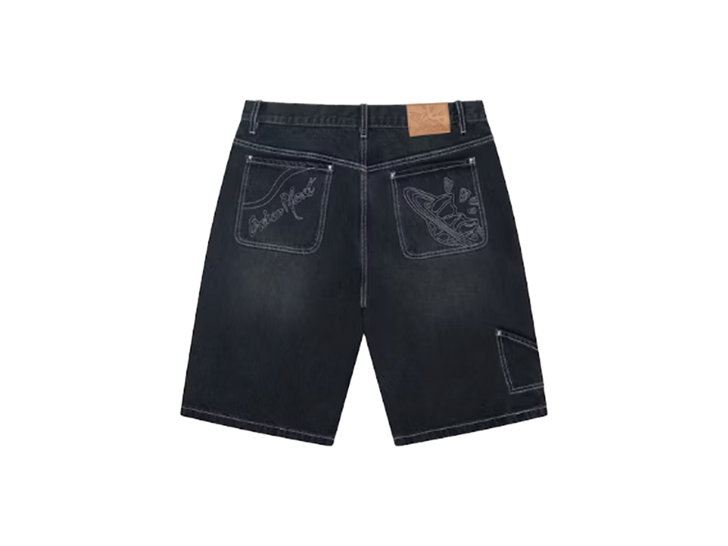 Broken Planet Denim Shorts Washed Black-Broken Planet-pikastore.cz