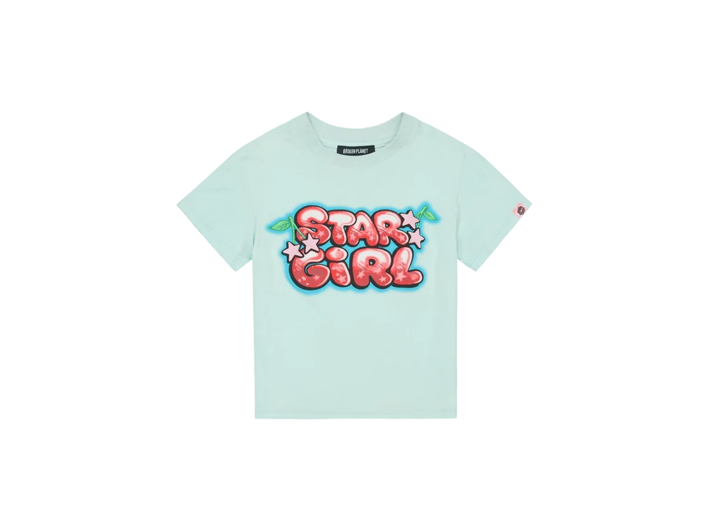 Broken Planet Stargirl Tee Aqua Blue