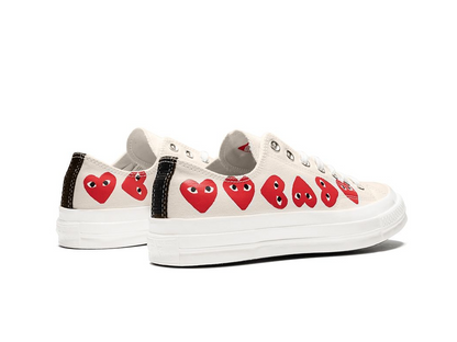 Comme des Garcons Play x Converse Chuck 70 Low WhiteTop Multi Heart