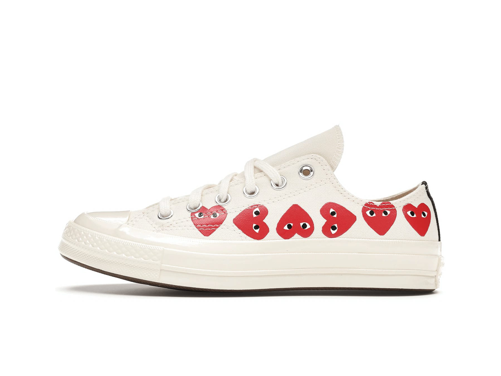 Comme des Garcons Play x Converse Chuck 70 Low WhiteTop Multi Heart