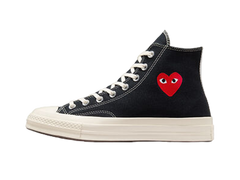 Converse Comme des Garçons PLAY x Chuck 70 High Single Heart - Black