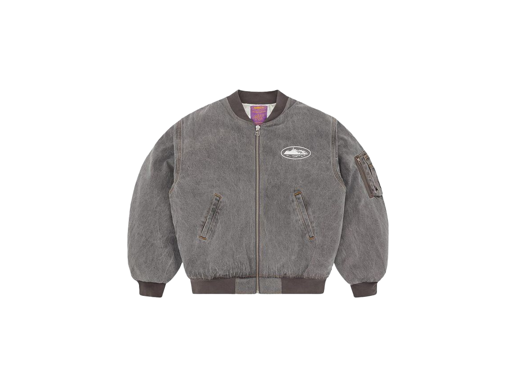 Corteiz Island Bomber Jacket Light Grey-Corteiz-pikastore.cz