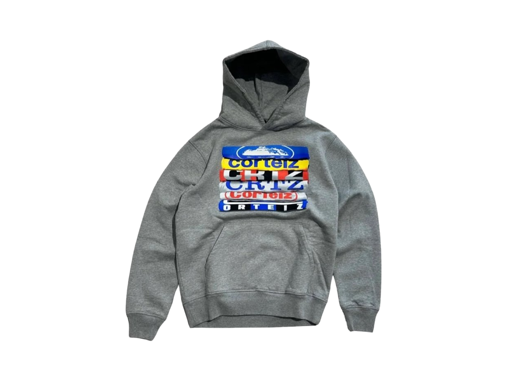 Corteiz Stacks Hoodie Grey-Corteiz-pikastore.cz