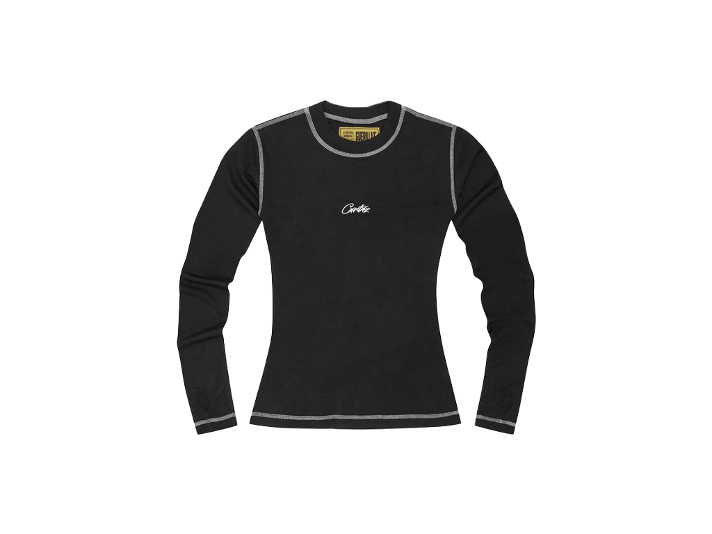 Corteiz Womens Mesh Longsleeve Black-Corteiz-pikastore.cz