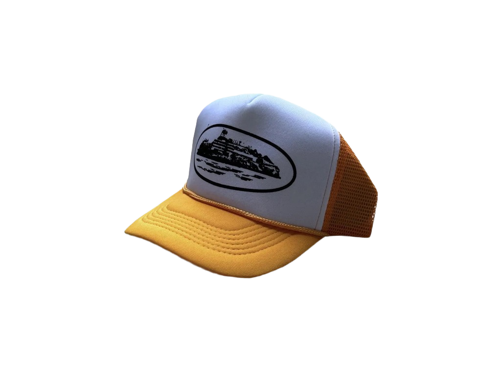 Corteiz Alcatraz Trucker Hat Yellow-Corteiz-pikastore.cz