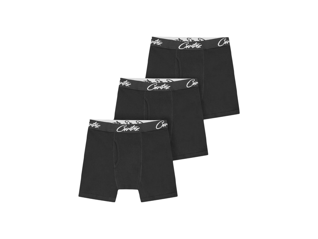 Corteiz Allstarz Boxers (3 Pack) Black-Corteiz-pikastore.cz