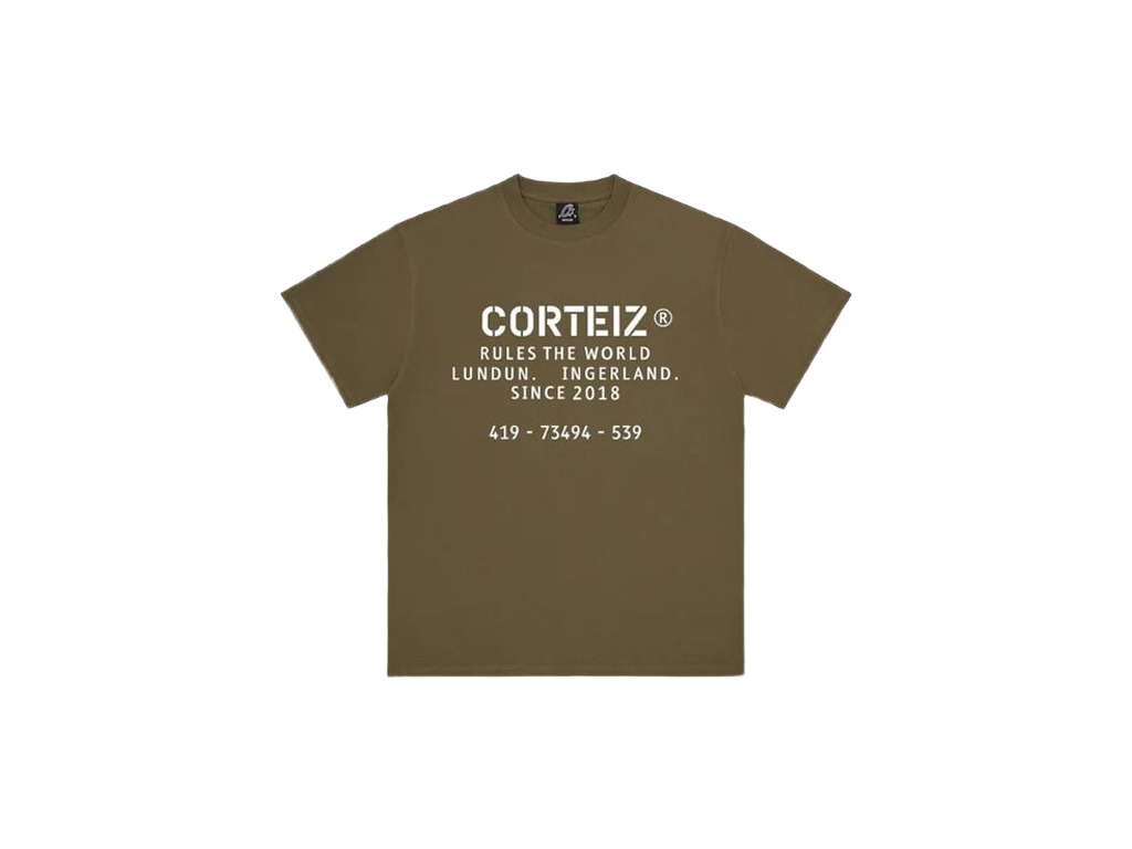 Corteiz OG Stencil Tee Khaki-Corteiz-pikastore.cz