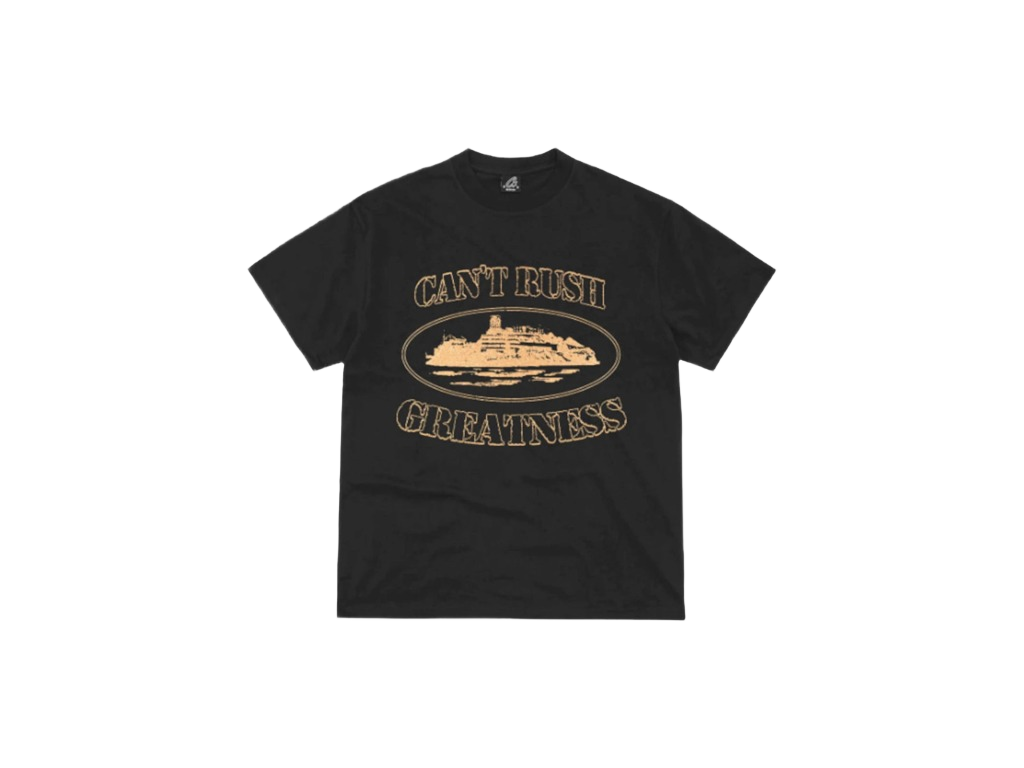 Corteiz x Central Cee Cant Rush Greatness Tee Black