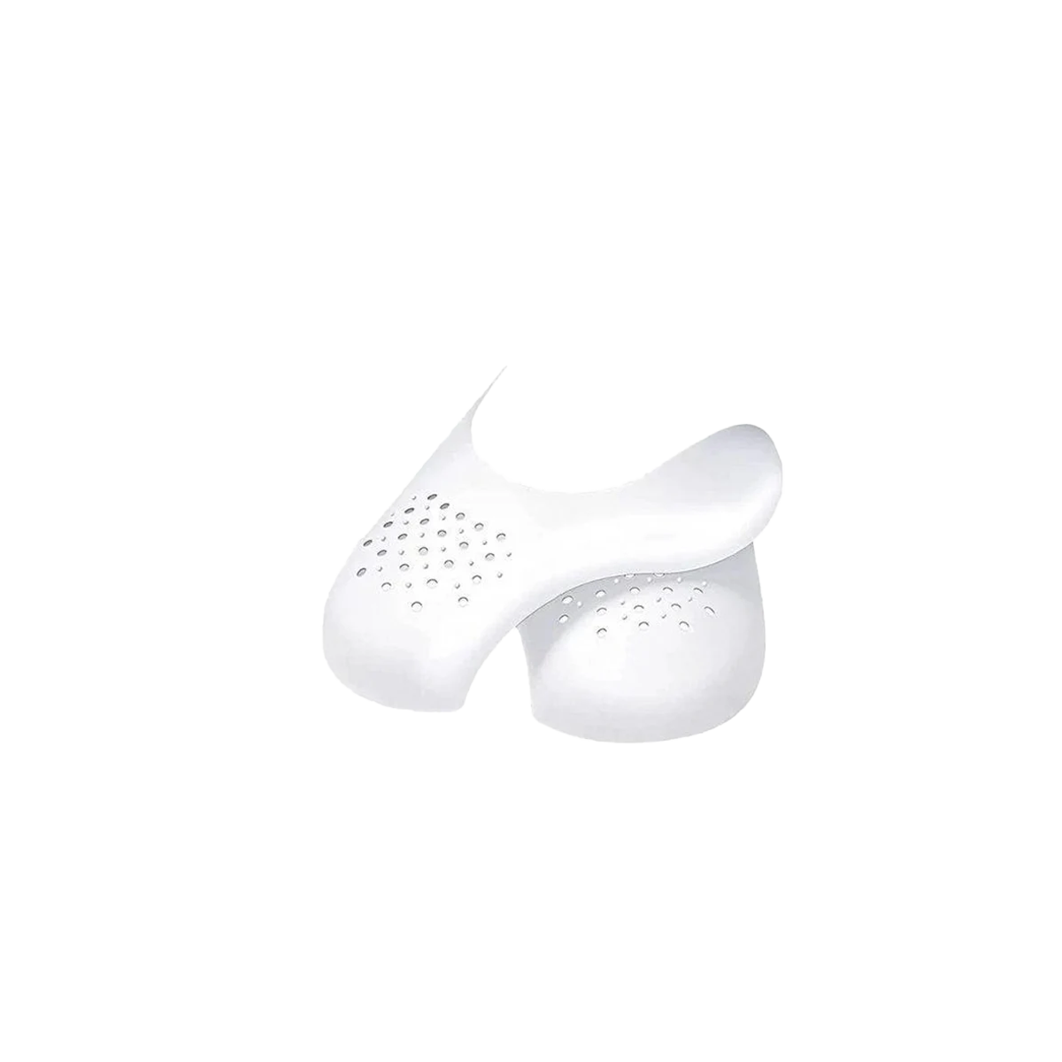 Plastic padding against bending the shoes
