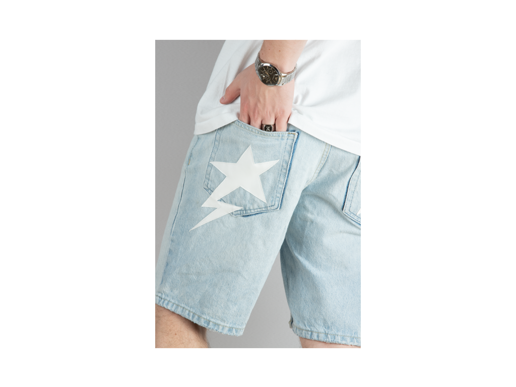 Custom Blue Star Shorts