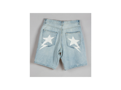 Custom Blue Star Shorts