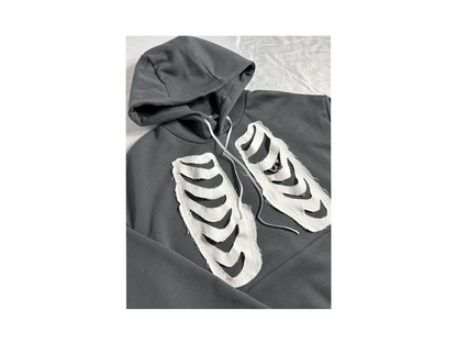 Custom skeleton heart hoodie