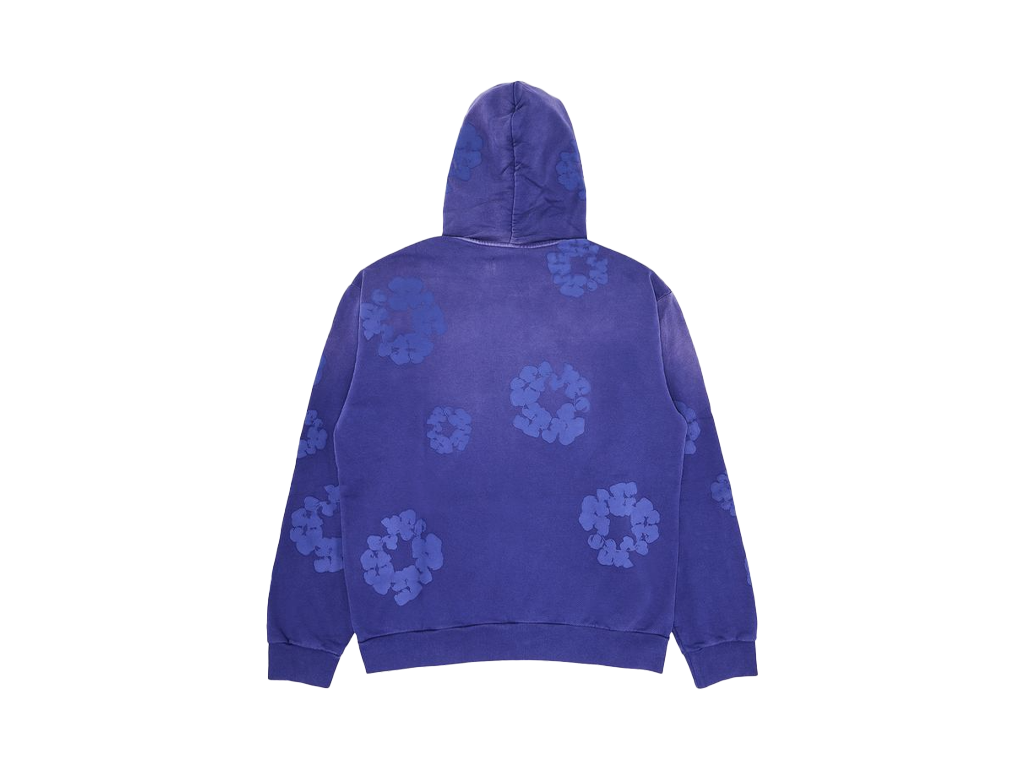 Denim Tears Mono Cotton Wreath Hoodie Washed Blue-Denim Tears-pikastore.cz