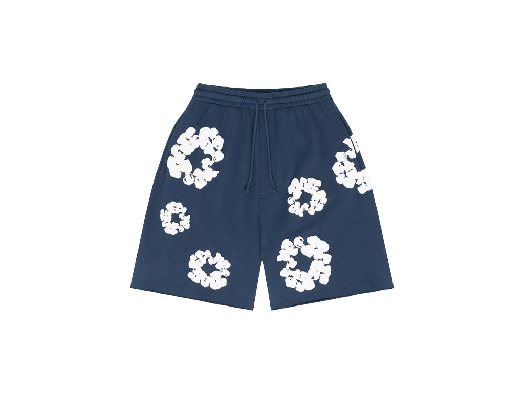 Denim Tears The Cotton Wreath Short Navy-Denim Tears-pikastore.cz