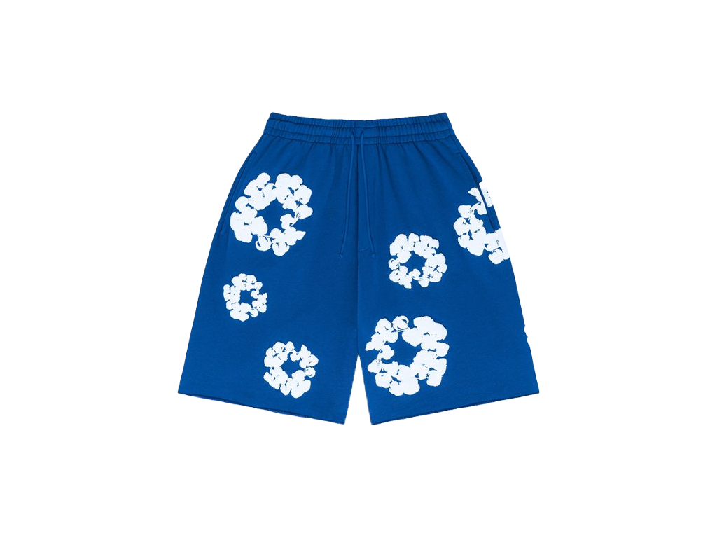 Denim Tears The Cotton Wreath Short Royal Blue