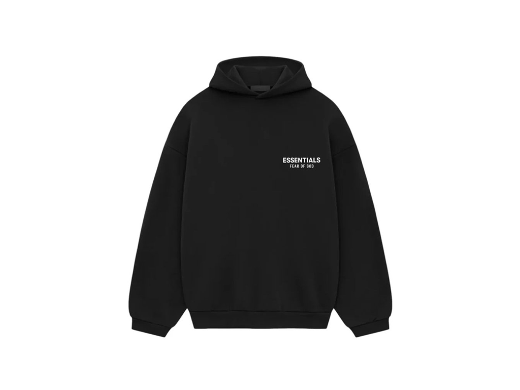 Fear of God Essentials Fleece Hoodie S24 Black-Fear of God-pikastore.cz