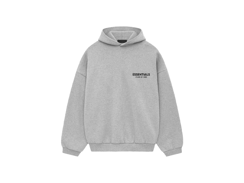 Fear of God Essentials Fleece S24 Hoodie Light Heather Gray - PIKASTORE