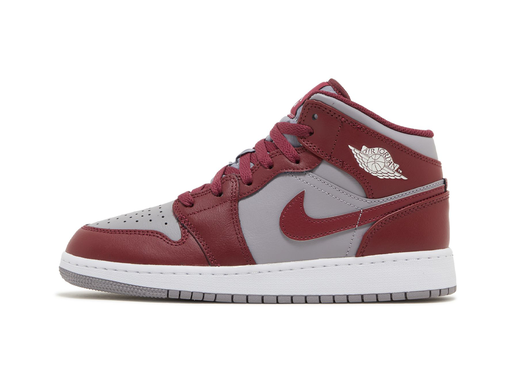 Nike Air Jordan 1 Mid GS Cherrywood Red