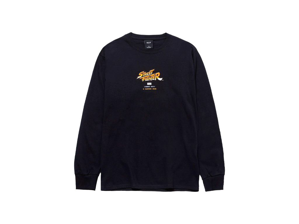 HUF Ending Longsleeve Tee Black-HUF-pikastore.cz
