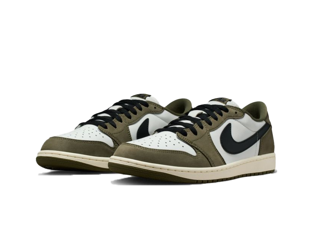 Jordan 1 Retro Low Medium Olive Summit White Sail Black-Nike-pikastore.cz