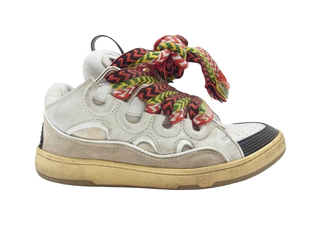 Lanvin Curb Sneakers White
