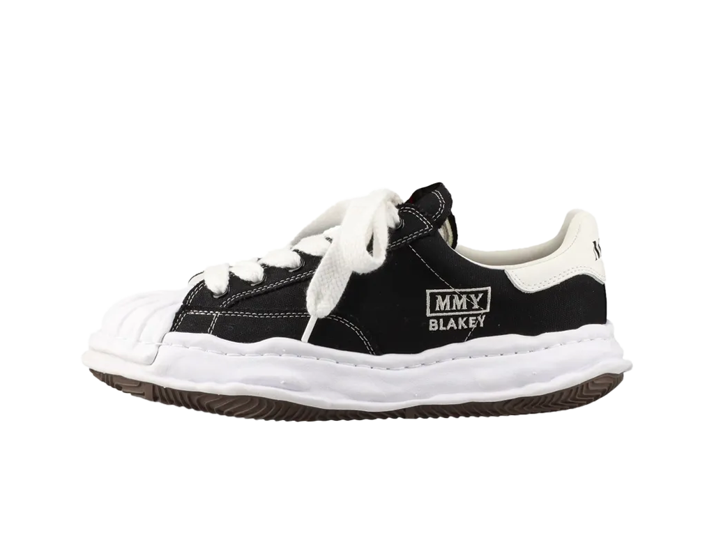 Maison Mihara Yasuhiro Blakey OG Sole Canvas Low Black White-Maison Mihara Yasuhiro-pikastore.cz