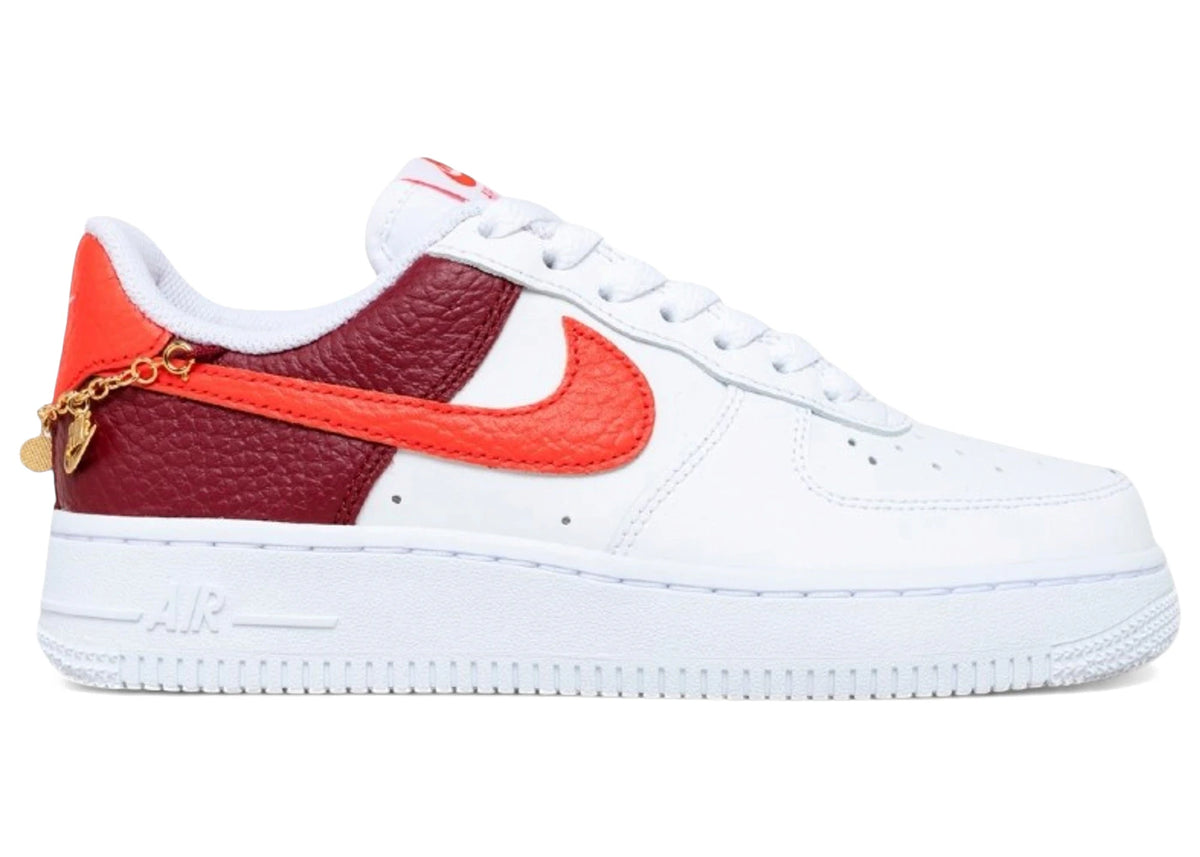 Nike Air Force 1 Low '07 White Light Crimson Gold Charm Bracelet (Women's) – koru