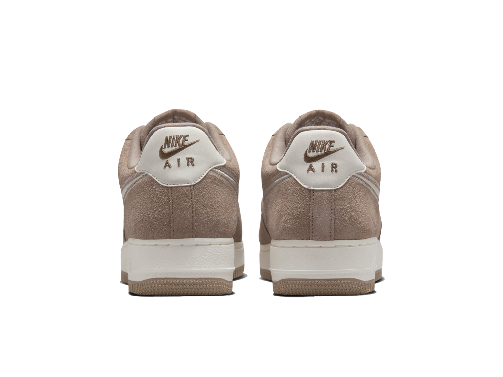 Nike Air Force 1 07 LV8 Embroidered Swoosh - Mink Brown – кросівки – фото 4 з 5
