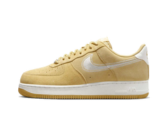 Nike Air Force 1 Low 07 LV8 Buff Gold Sail Embroidered Swoosh