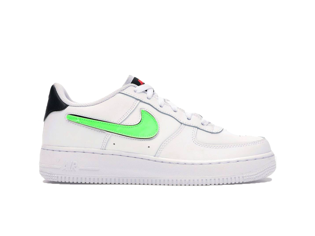 Nike Air Force 1 Low Removable Swoosh White Green Strike (GS)-sneakers-Nike-pikastore.cz