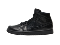 Nike Air Jordan 1 Mid Black Snakeskin