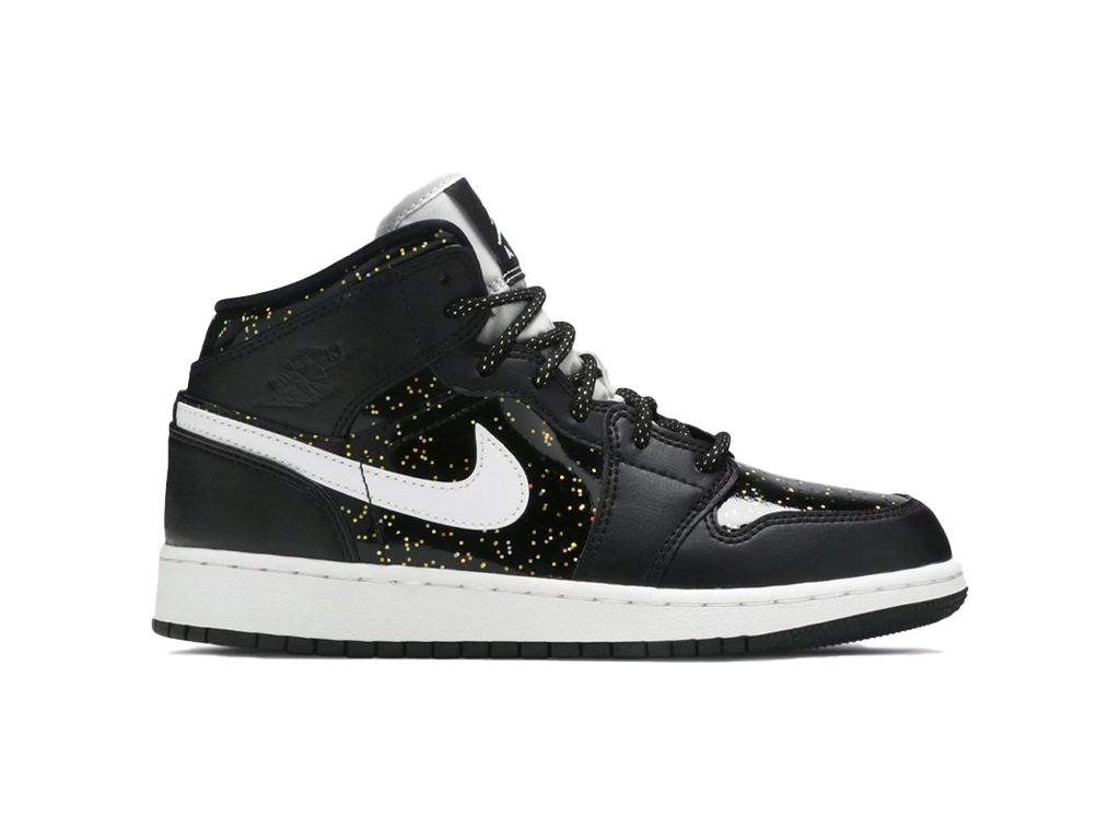 Nike Air Jordan 1 Mid Black Speckle (GS)-sneakers-Air Jordan-pikastore.cz