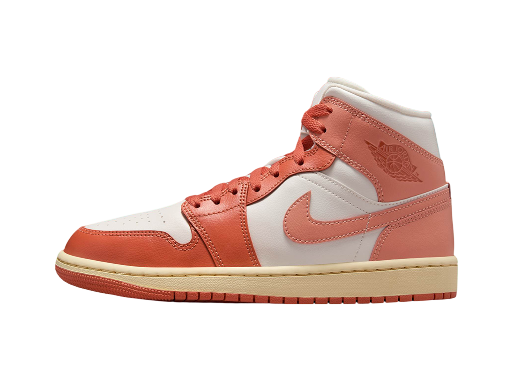 Nike Air Jordan 1 Mid Sail Madder Root-Air Jordan-pikastore.cz
