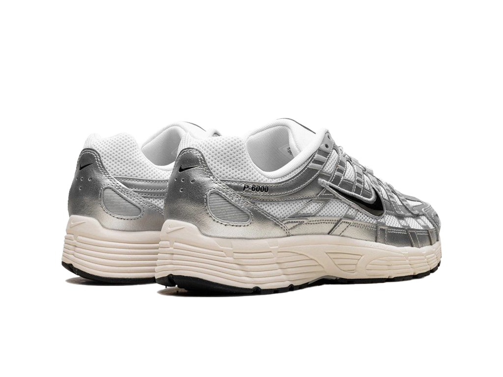 Nike P-6000 White Metallic Silver Flat Silver-Nike-pikastore.cz