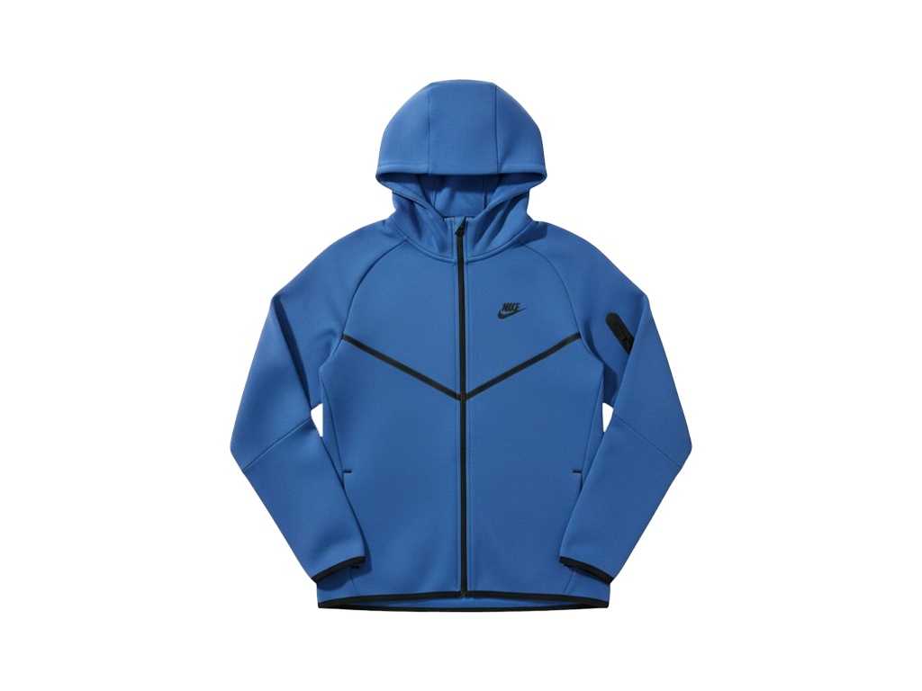 Nike Tech Fleece Windrunner Full Zip Hoodie Game Royal/Black-Nike-pikastore.cz