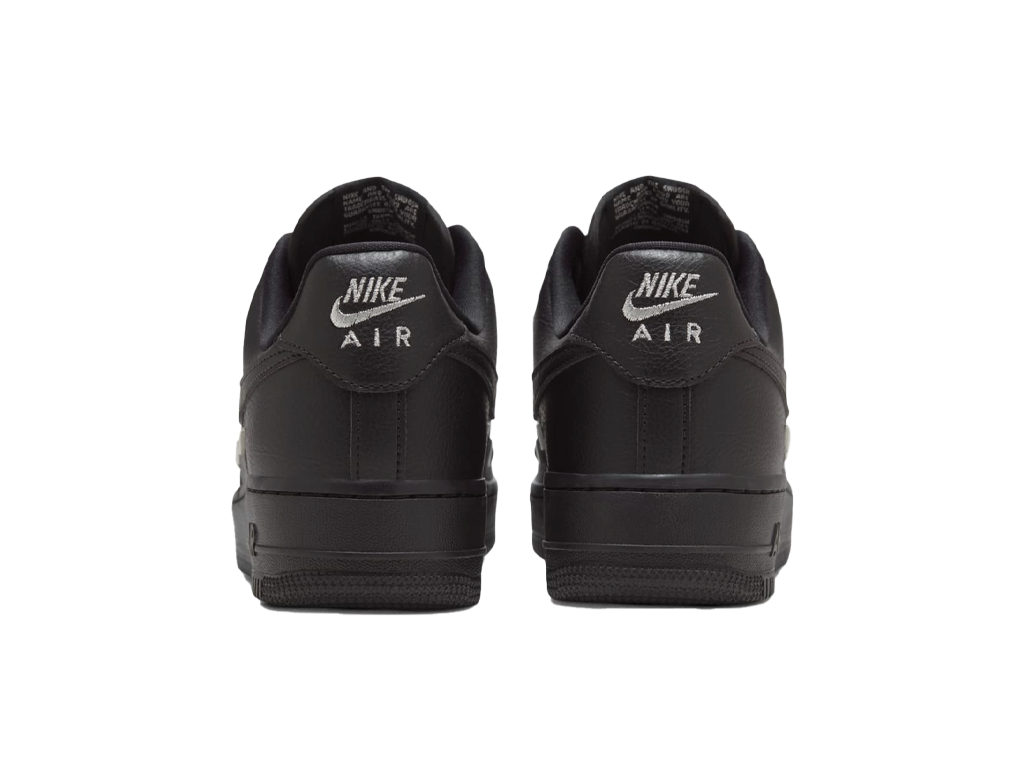 Nike Wmns Air Force 1 07 LX Black Silver Mini Swoosh-Nike-pikastore.cz