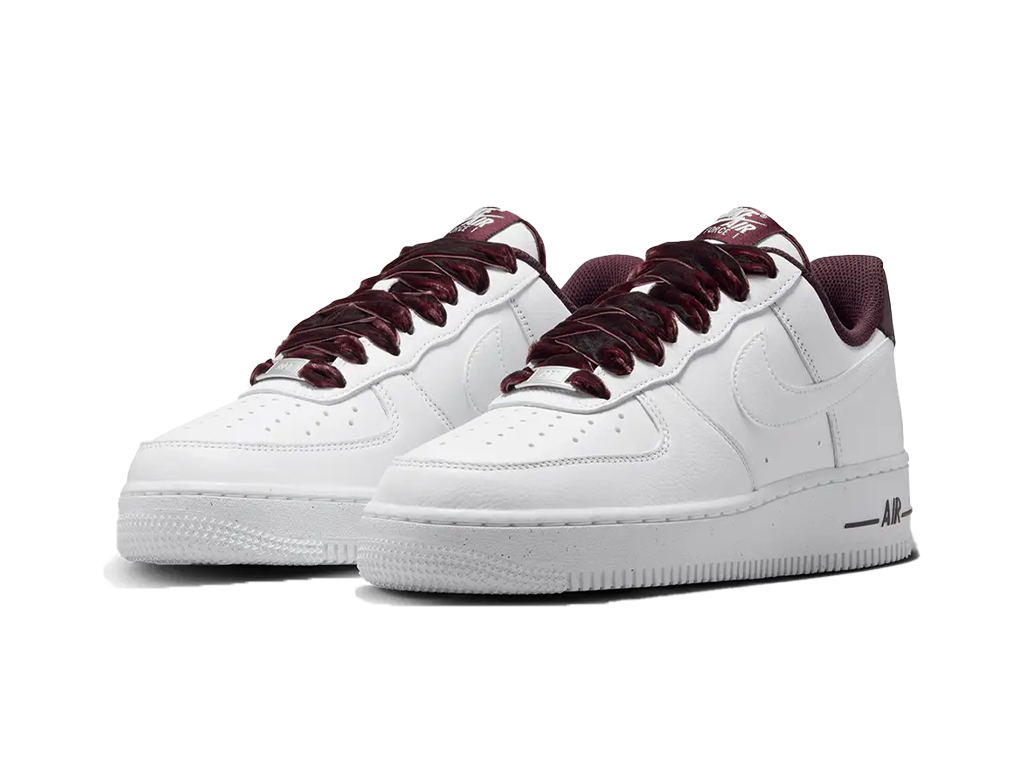 Nike Wmns Air Force 1 Low 07 White Burgundy Crush – tenisky – fotka 3 z 5