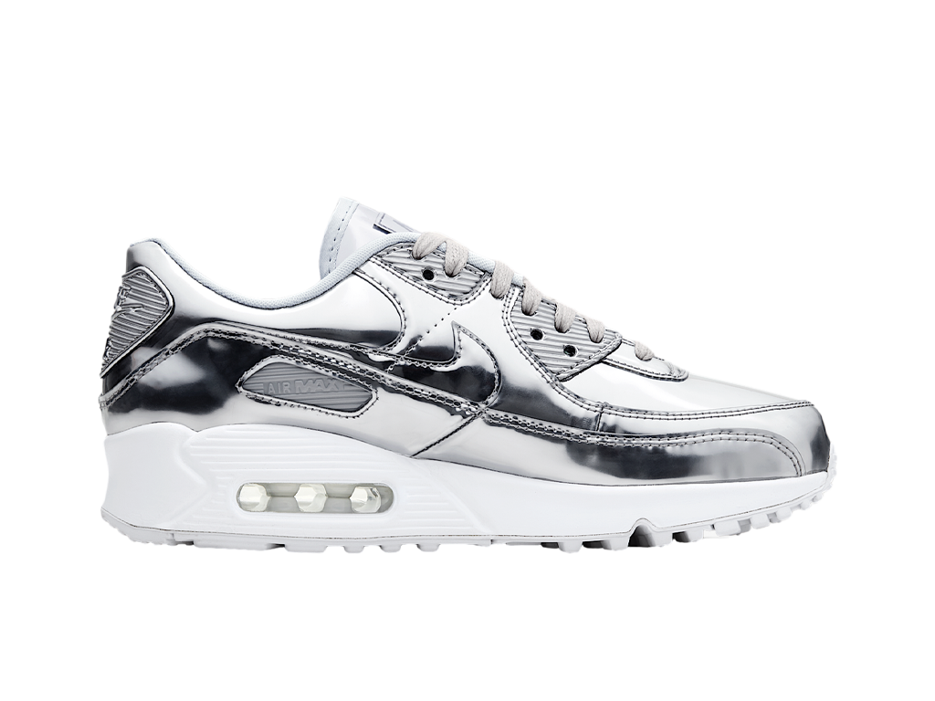 Nike Wmns Air Max 90 Metallic Pack - Chrome – sneakers – foto 3 di 5