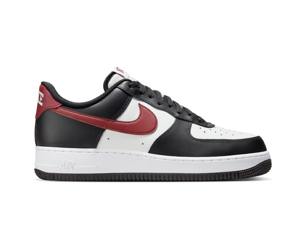 Nike Air Force 1 07 Black Dark Team Red-Nike-pikastore.cz