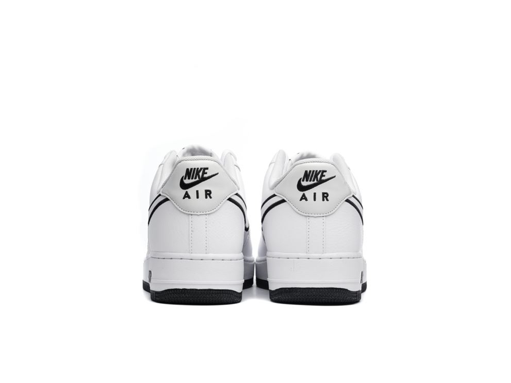 Nike Air Force 1 07 Embroidered Swoosh - White Black-Nike-pikastore.cz