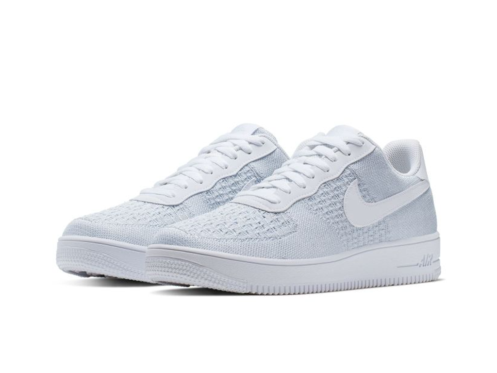 Nike Air Force 1 Flyknit 2 White Pure Platinum-sneakers-Nike-pikastore.cz