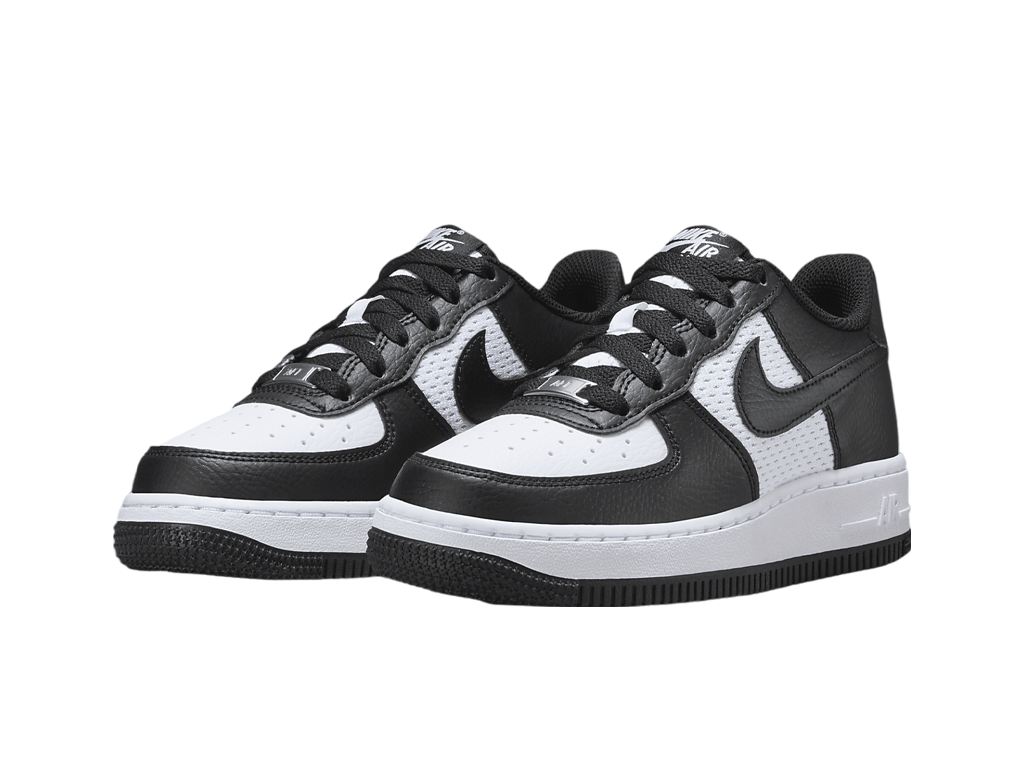 Nike Air Force 1 GS Black White Mesh-Nike-pikastore.cz