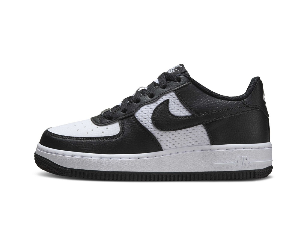Nike Air Force 1 GS Black White Mesh-Nike-pikastore.cz