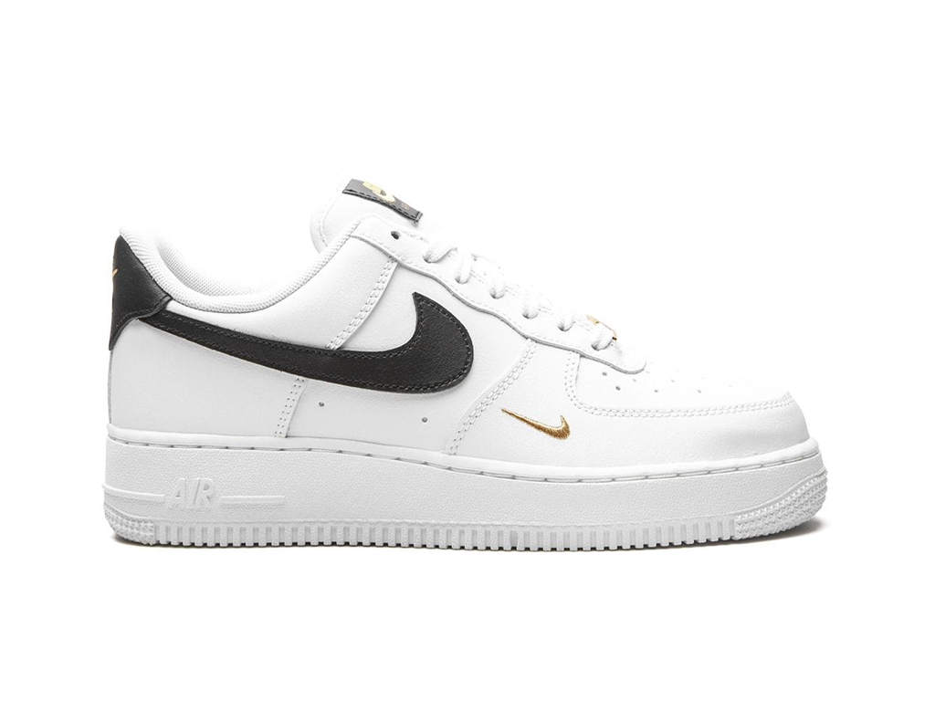 Nike Air Force 1 Low '07 Essential White Black Gold Mini Swoosh (ženske)