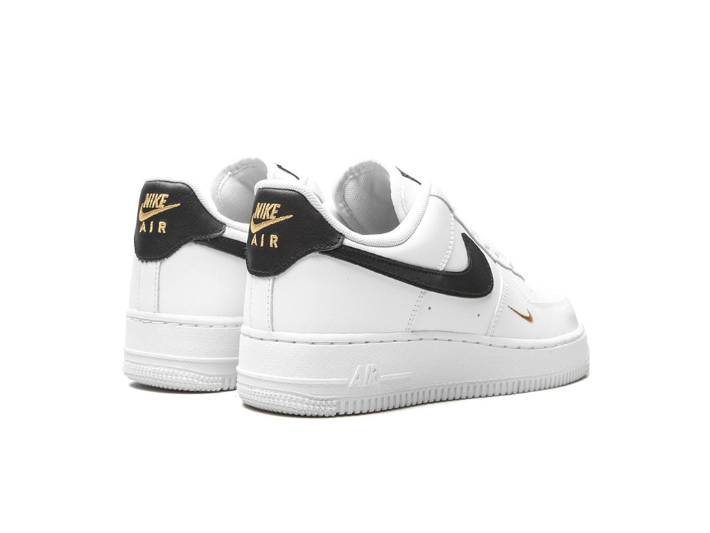 Nike Air Force 1 Low '07 Essential White Black Gold Mini Swoosh (ženske)