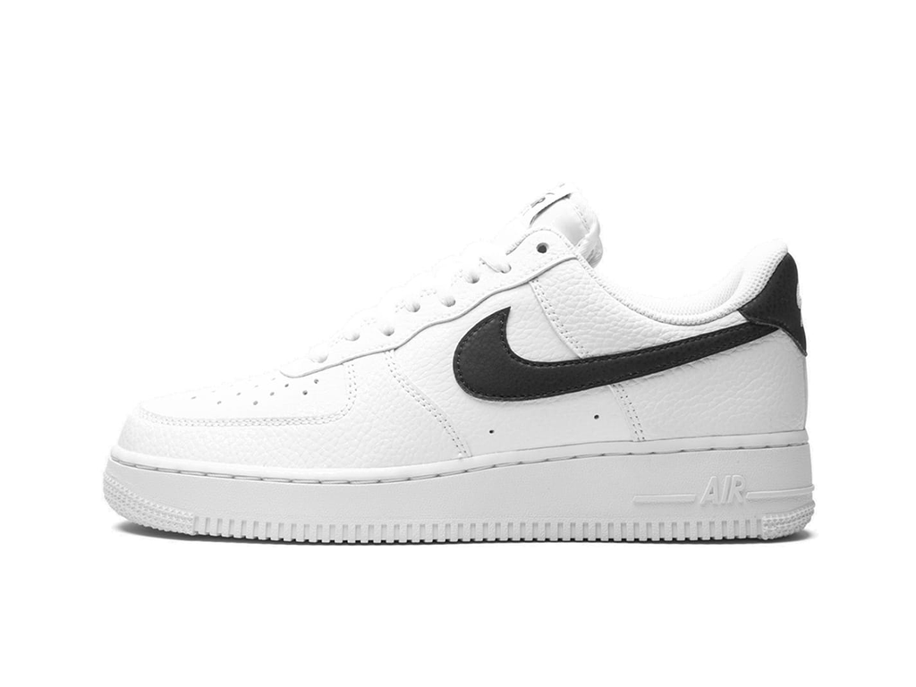 Nike Air Force 1 Low '07 bijele crne šljunčane kože