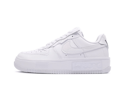 Nike Air Force 1 Low Fontanka Triple White Multi Color Swoosh (Women's)